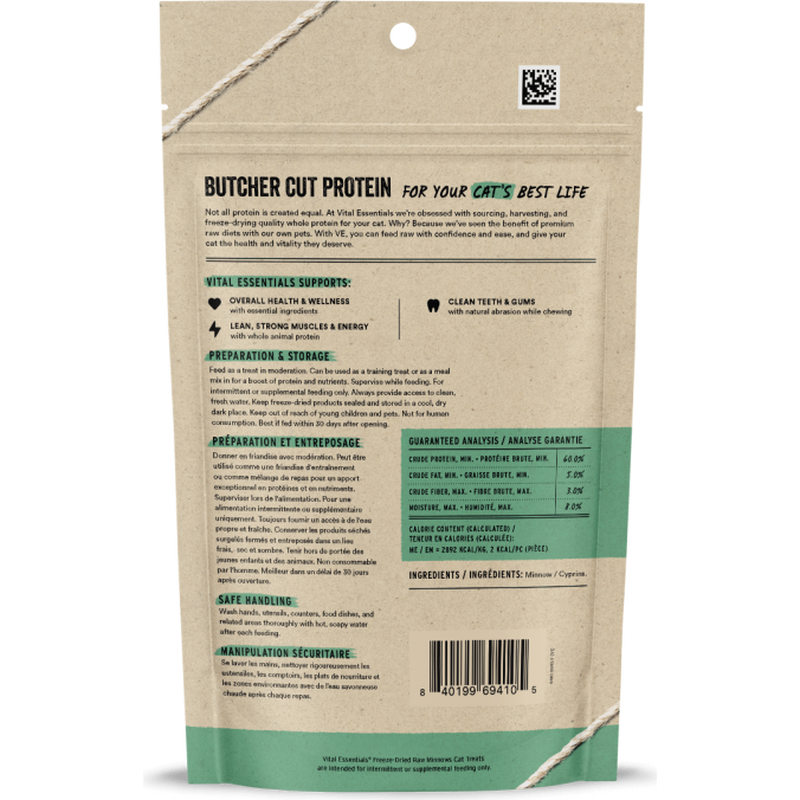 Vital Essentials® Freeze-Dried Raw Minnows Cat Treats, 1.0 oz