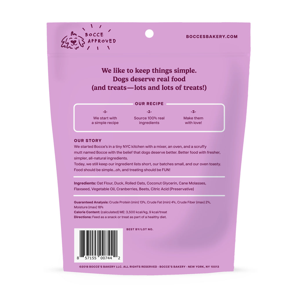 Bocce's Bakery Duck Soft & Chewy Dog Treats 6oz